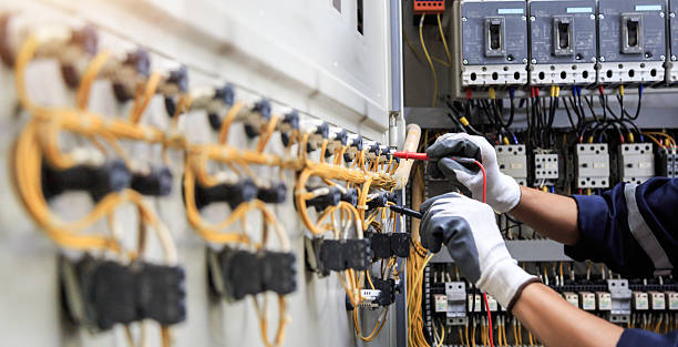 Professional Electrician technician working in Crown Point, IN